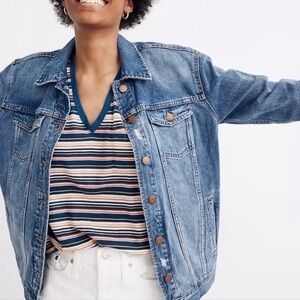 Madewell Distressed Wash Jean Jacket